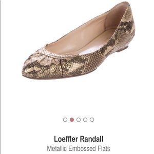 Loeffler Randall Gold Ballerina Flats
